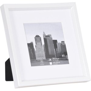 Cornice di plastica 20x20 cm METALLICA - bianco