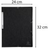 Cartella A4+ mE Manila 400g nera con 3 lembi