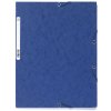 Cartella con 3 lembi ed elastico Cartoncino Manila 400g-m2 - A4 Blu