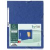Cartella con 3 lembi ed elastico Cartoncino Manila 400g-m2 - A4 Blu