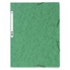 Cartella con 3 lembi ed elastico Cartoncino Manila 400g-m2 - A4 Verde