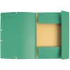 Cartella con 3 lembi ed elastico Cartoncino Manila 400g-m2 - A4 Verde
