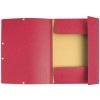 Cartella Exacompta con 3 lembi ed elastico Cartoncino Manila 400g-m² - A4 Rosso