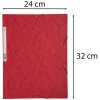 Cartella Exacompta con 3 lembi ed elastico Cartoncino Manila 400g-m² - A4 Rosso