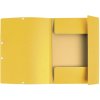Cartella con 3 lembi ed elastico Cartoncino Manila 400g-m2 - A4 Giallo