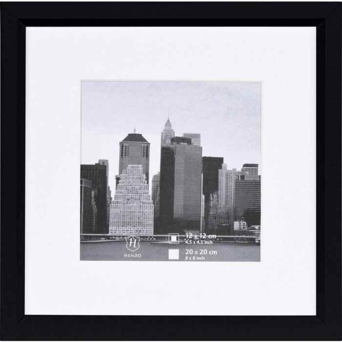Cornice in plastica 20x20 cm METALLICA - nero