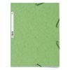 Cartella a 3 lembi con elastico Cartoncino Manila 400g-m2 - A4 Verde lime