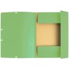 Cartella a 3 lembi con elastico Cartoncino Manila 400g-m2 - A4 Verde lime