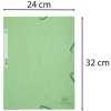 Cartella a 3 lembi con elastico Cartoncino Manila 400g-m2 - A4 Verde lime