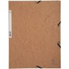 Cartella elastico 3 lembi Cartone Manila 400g DIN A4 tabacco