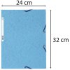 Cartella Exacompta con elastico 3 lembi 400g formato DIN A4 assortito