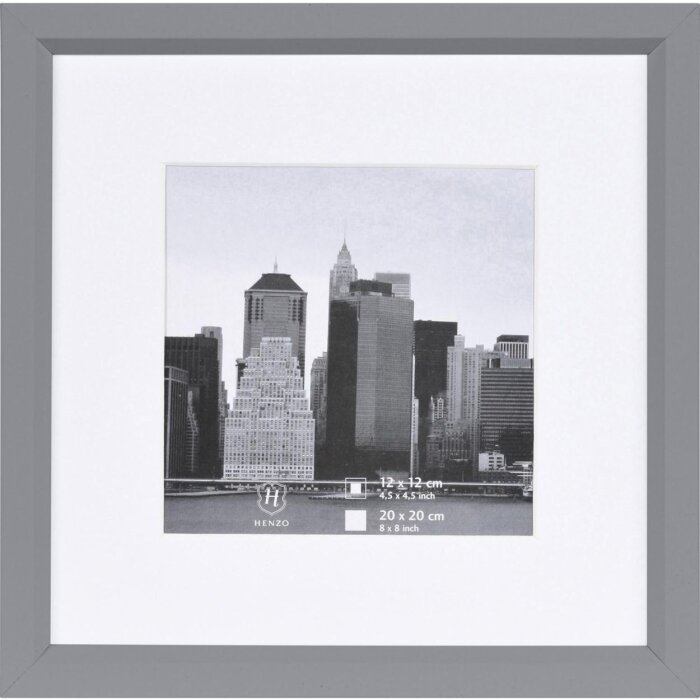 Cornice 20x20 cm METALLICA in plastica - argento
