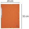 Raccoglitore con elastico e 3 lembi in cartoncino Manila 355 g, per formato DIN A4 Arancione