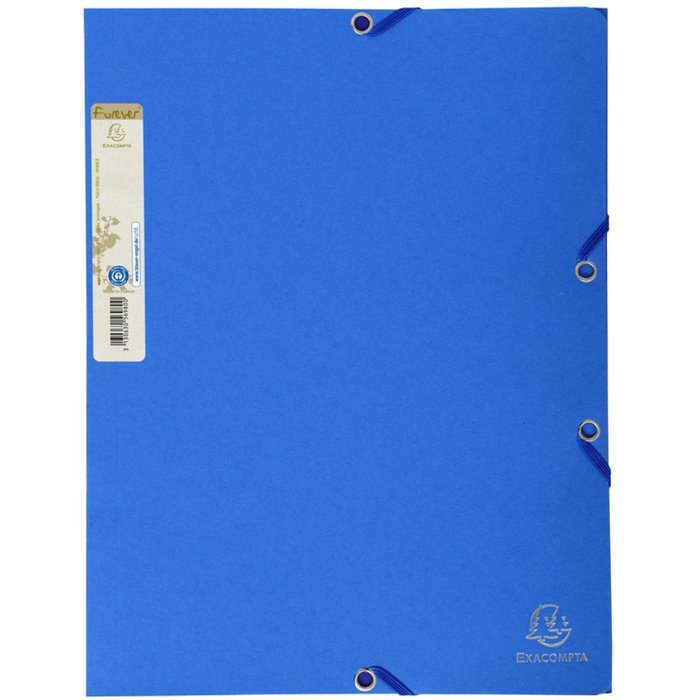 Cartella da collezione con 3 lembi Forever A4 blu