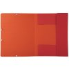 Cartella con 3 lembi Forever a4 rosso-arancio