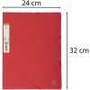 Cartella con 3 lembi Forever a4 rosso-arancio