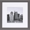 Cornice in plastica Henzo METALLICA 20x20 cm grigio scuro con passe-partout 12x12 cm