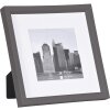 Cornice in plastica Henzo METALLICA 20x20 cm grigio scuro con passe-partout 12x12 cm