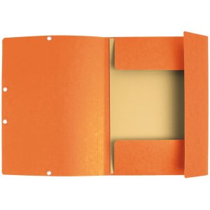 Raccoglitore con elastico, 3 lembi e stampa organizzativa in cartoncino Manila da 355 g, per formato A4, colori assortiti