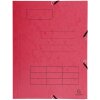 Raccoglitore con elastico, 3 lembi e stampa organizzativa in cartoncino Manila da 355 g, per formato A4, colori assortiti