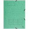 Raccoglitore con elastico, 3 lembi e stampa organizzativa in cartoncino Manila da 355 g, per formato A4, colori assortiti