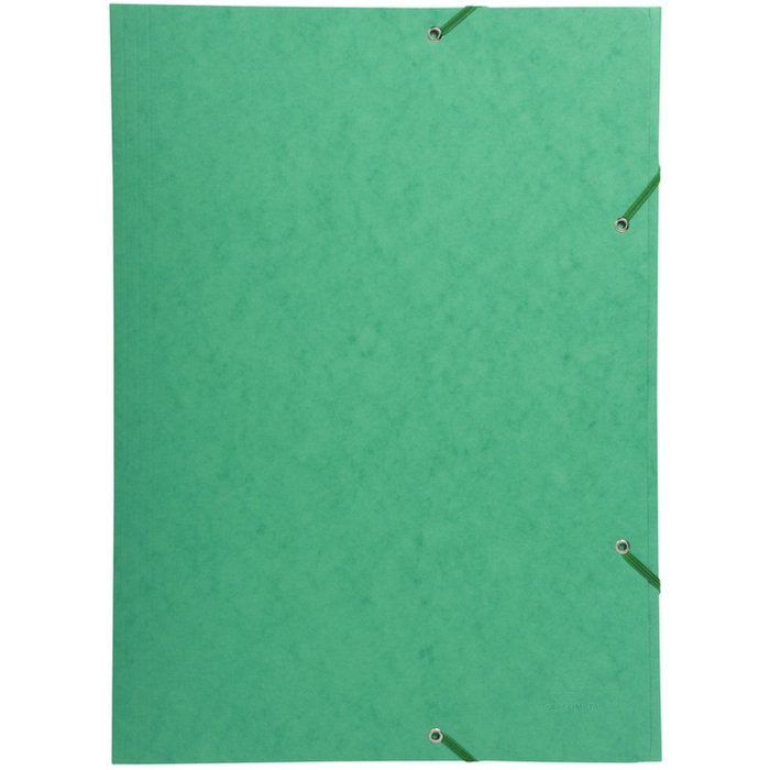 Cartella con elastico e 3 lembi Cartone Manila 600g Nature Future, per formato din a3 Verde