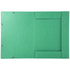 Cartella con elastico e 3 lembi Cartone Manila 600g Nature Future, per formato din a3 Verde