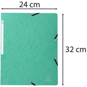 Cartella angolare verde per formato A4