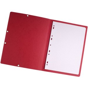 Cartella angolare rossa per formato A4
