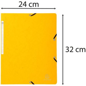 Cartella angolare gialla per formato A4