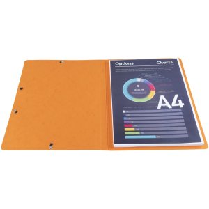 Raccoglitore angolare in cartone Manila 400g Nature Future, per formato DIN A4 Arancione