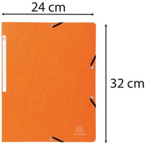 Raccoglitore angolare in cartone Manila 400g Nature Future, per formato DIN A4 Arancione
