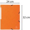 Raccoglitore angolare in cartone Manila 400g Nature Future, per formato DIN A4 Arancione