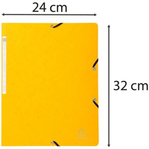 Raccoglitore angolare in cartone Manila 355g Nature Future, per formato DIN A4 Giallo