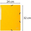 Raccoglitore angolare in cartone Manila 355g Nature Future, per formato DIN A4 Giallo