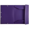 Cartella con 3 lembi e banda elastica in pp 400µ Eco opaco, per formato din a4 Purple