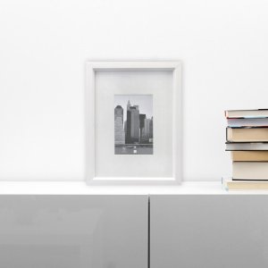 cornice 20x30 cm in plastica METALLICA - bianco