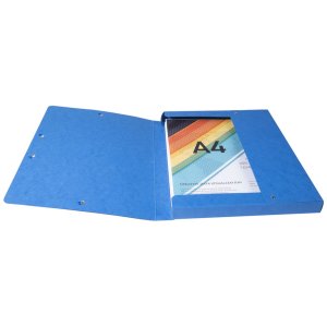 Scatola darchivio Exabox dorso 25 mm con etichetta Manila cartone 600g Nature Future, DIN A4 Blu
