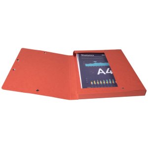 Scatola darchivio Exabox dorso 25 mm con etichetta Manila cartone 600g Nature Future, DIN A4 Rosso