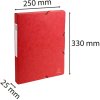 Scatola darchivio Exabox dorso 25 mm con etichetta Manila cartone 600g Nature Future, DIN A4 Rosso