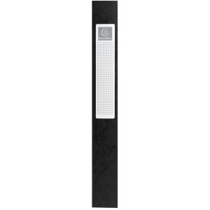 Archivio Scatola Exabox Spine 40mm Etichetta Manila Cartone Natura Futuro DIN A4 Nero