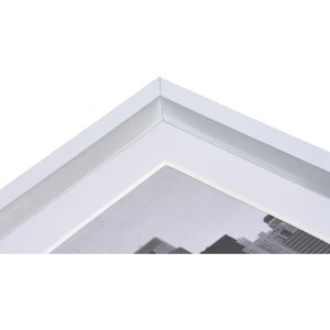 Cornice in plastica Henzo Metallica argento 20x30 cm con passe-partout 13x18 cm