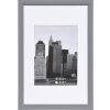 Cornice in plastica Henzo Metallica argento 20x30 cm con passe-partout 13x18 cm