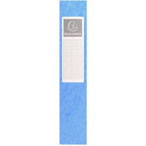 Scatola archivio Exabox Spine 60 mm con etichetta Manila Cartone Natura Futuro A4 Turchese