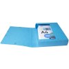 Scatola archivio Exabox Spine 60 mm con etichetta Manila Cartone Natura Futuro A4 Turchese