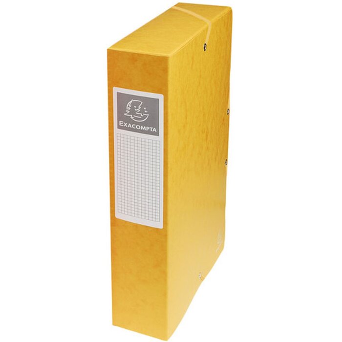 Scatola darchivio Exabox dorso 60 mm con etichetta Manila cartone Nature Future, DIN A4 Giallo