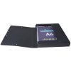 Scatola darchivio Exabox dorso 40 mm con etichetta in cartone Manila Scotten Nature Future, DIN A4 nero