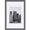 Cornice in plastica Henzo METALLICA 20x30 cm grigio scuro con passe-partout 13x18 cm