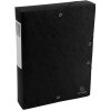 Scatola darchivio Exabox dorso 60 mm con etichetta in cartone Manila Scotten Nature Future, DIN A4 Nero