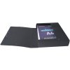 Scatola darchivio Exabox dorso 60 mm con etichetta in cartone Manila Scotten Nature Future, DIN A4 Nero